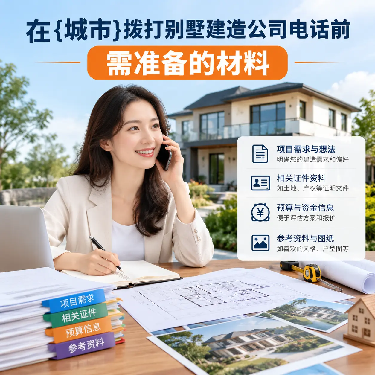 在德江拨打别墅建造公司电话前需准备的材料