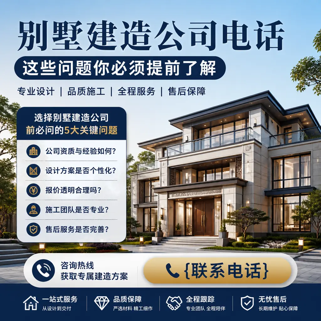 德江别墅建造公司电话，这些问题你必须提前了解